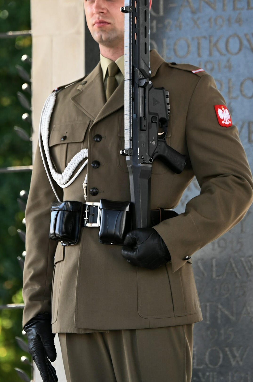 Veteran Polish male TV news anchor and instructor portrait